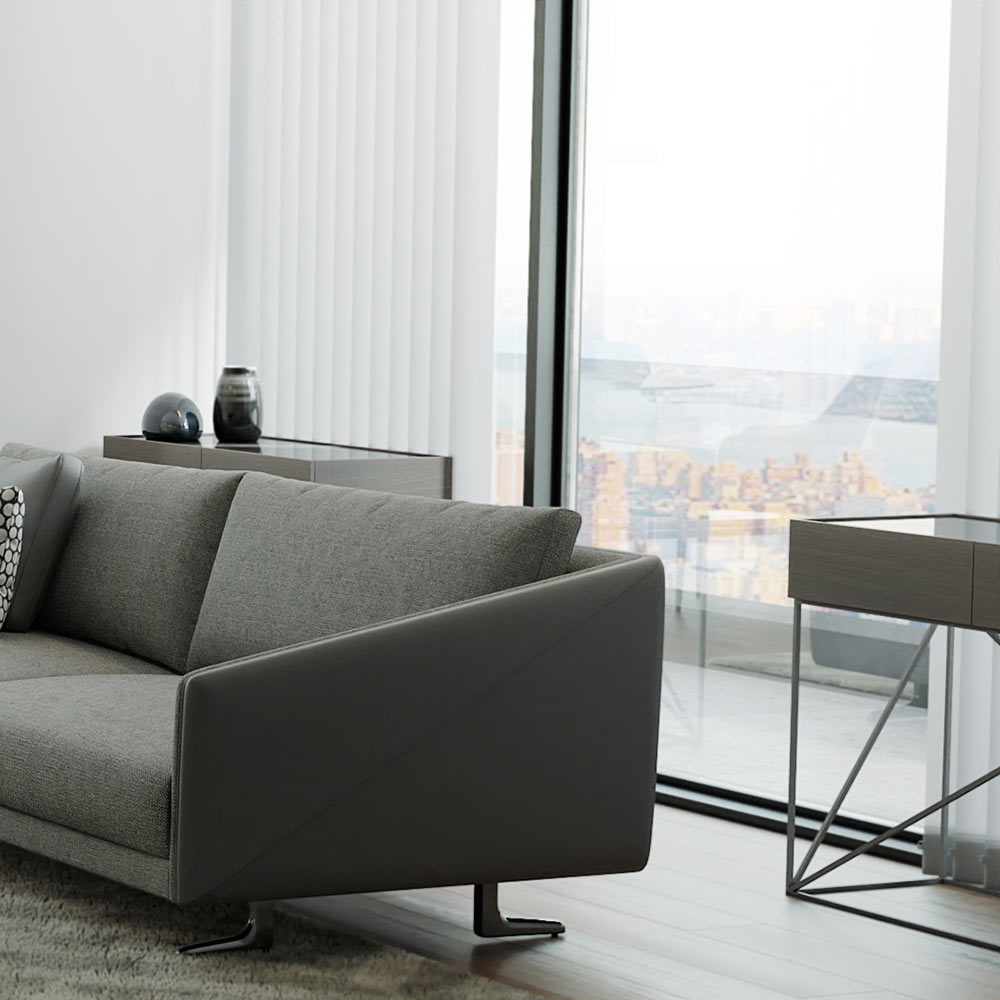 ikon koltuk grey modern custom sofa lazzoni canada
